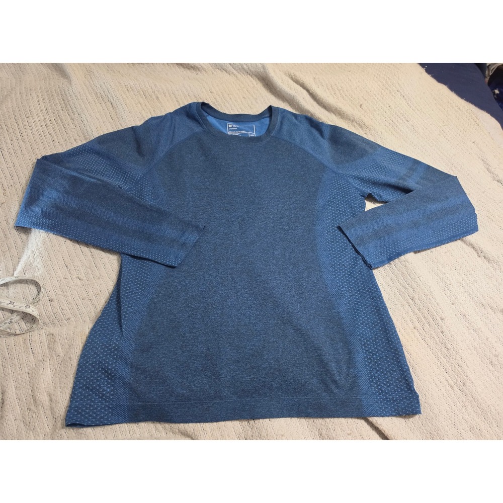 FIGS Seamless Long Sleeve Underscrub Top Blue Heather 2XL W23KW1003